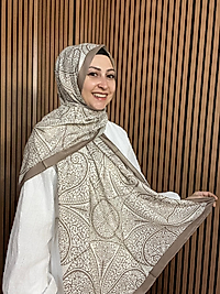 İpekseli Etnik Desen Pamuklu Şal