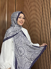 İpekseli Etnik Desen Pamuklu Şal