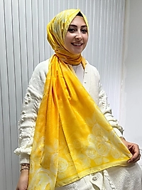 Siyane Desenli Pamuklu Şal