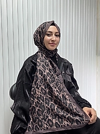Zer Leopar Desen Şal
