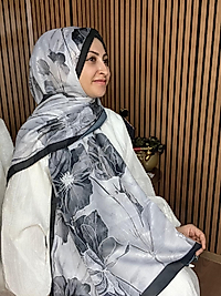 İpekseli Çiçek Desen Şal