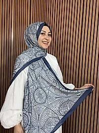 İpekseli Etnik Desen Pamuklu Şal
