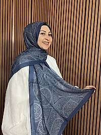 İpekseli Etnik Desen Pamuklu Şal