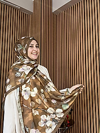 Wild Rose Pamuk İpek Şal