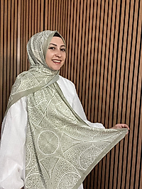 İpekseli Etnik Desen Pamuklu Şal