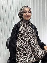 Zer Leopar Desen Şal