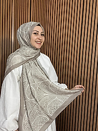 İpekseli Etnik Desen Pamuklu Şal