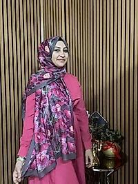 İpekseli Çiçek Desen Şal