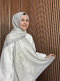 İpekseli Etnik Desen Pamuklu Şal