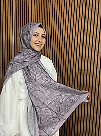 İpekseli Etnik Desen Pamuklu Şal