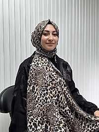 Zer Leopar Desen Şal