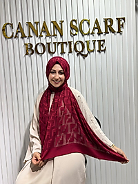 Yakma Şal Bordo