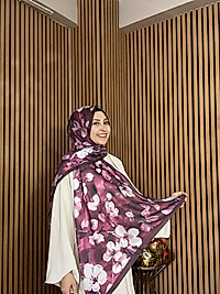 Wild Rose Pamuk İpek Şal