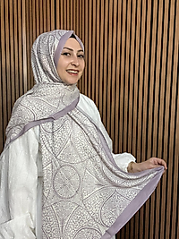 İpekseli Etnik Desen Pamuklu Şal