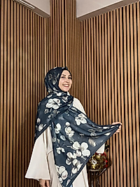 Wild Rose Pamuk İpek Şal