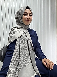 V desen Yün Pamuk Şal