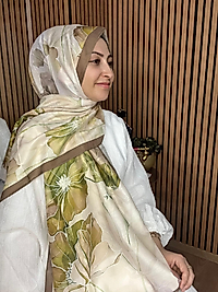 İpekseli Çiçek Desen Şal