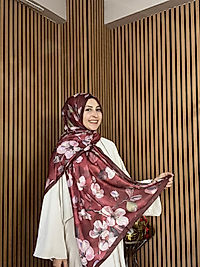 Wild Rose Pamuk İpek Şal