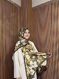 Wild Rose Pamuk İpek Şal