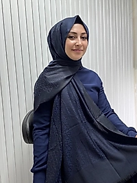 V desen Yün Pamuk Şal