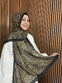 İpekseli Etnik Desen Pamuklu Şal