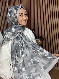 İpekseli Çiçek Desen Şal