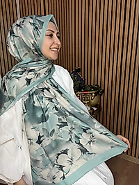 İpekseli Çiçek Desen Şal